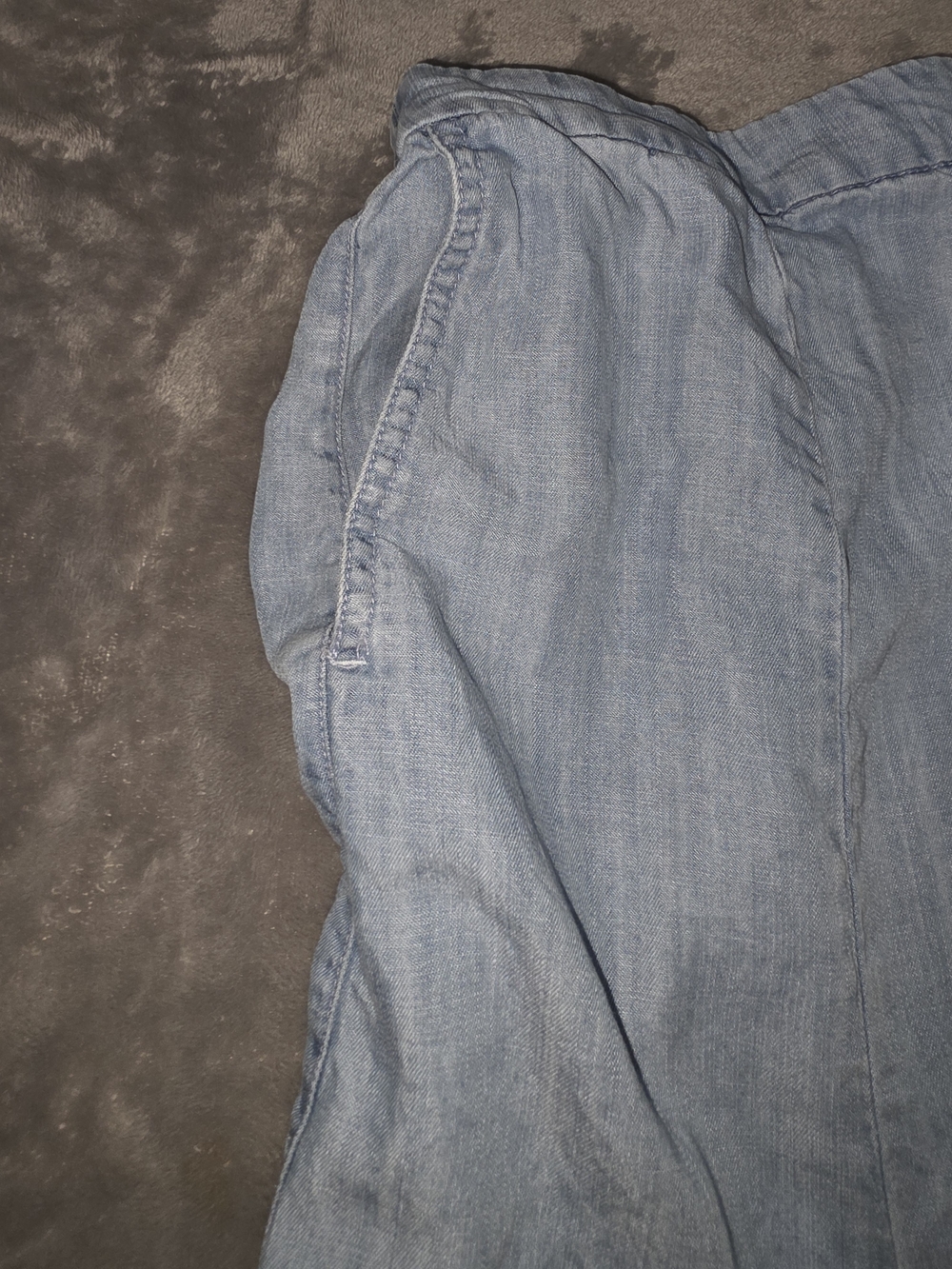 Sigrid Olsen Light Blue Chambray Maxi Skirt-Large - Picture 2 of 7